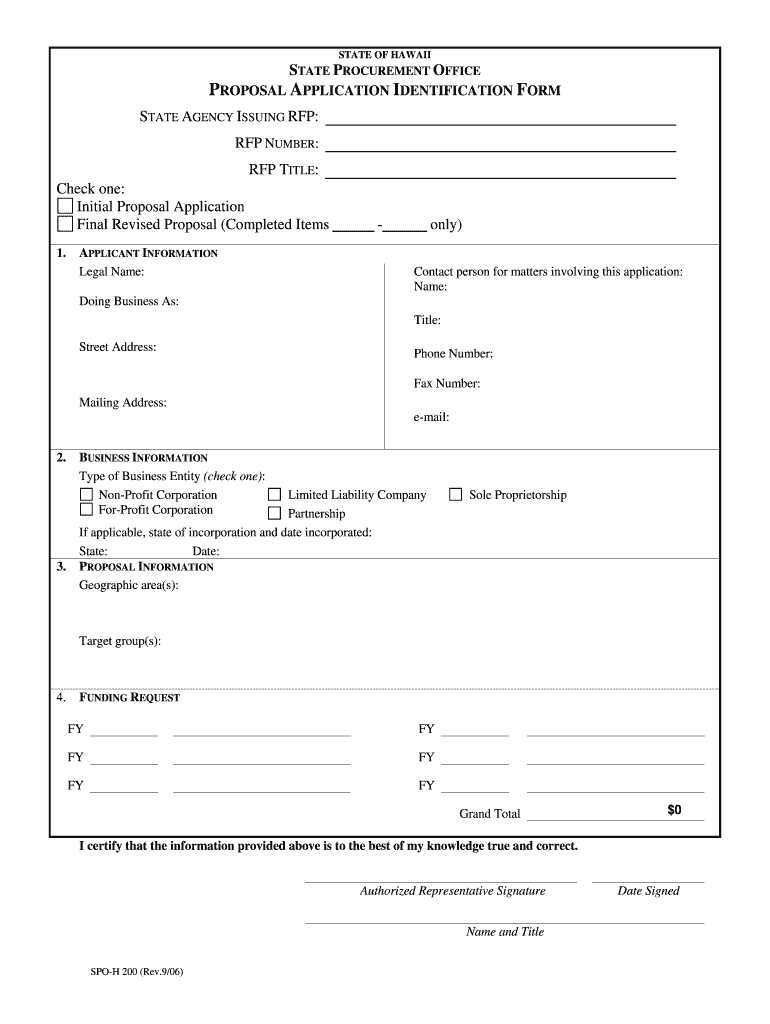 Hawaii State Id Application Form